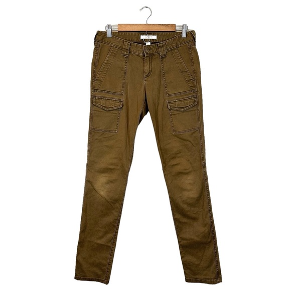 LOFT Pants - LOFT Marisa Chino Pants Dark Taupe Brown-Green Skinny Leg, Size 4T (4 Tall)